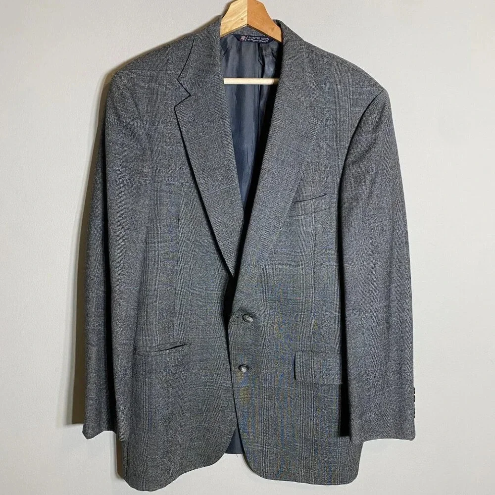 Austin Reed Wool Sport Coat Dinner Jacket Blazer Men's Size 42R* Gray Career